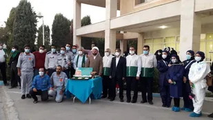 تقدیر از مدافعان سلامت بیمارستان شهید صدوقی یزد