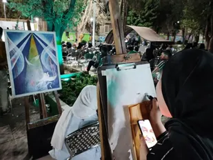 محفل شقایق ها به روایت 30 هنرمند در شهرستان پاکدشت