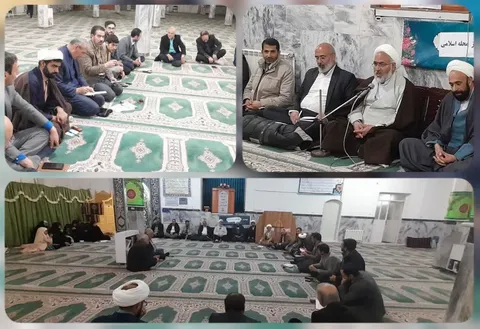 خراسان جنوبی / برگزاری‌ جلسه شورای تحول محله اسلامی در مسجد جامع شهر سرایان