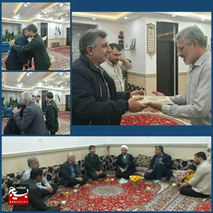 دیدار و تجلیل از خانواده شهید سرافراز دوران دفاع مقدس شهید اسماعیل قربانی در شوش