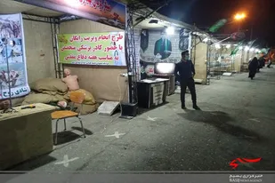 برپایی نمایشگاه دستاورد های دفاع مقدس در محل گلزار شهدای شهرستان زابل