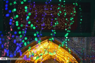 حال و هوای حرم مطهر رضوی در شب عید غدیر