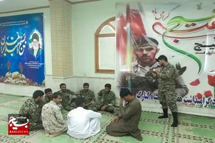 جلسه حلقه صالحین در پایگاه شهید میرحسینی کنارک