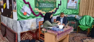 برپایی میز خدمت درمانی در شاهرود+ عکس