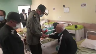 عیادت "سردار ذوالقدر"، از جانبازان بستری شده در بیمارستان میلاد شهریار