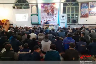 مراسم گرامیداشت  شهید &laquo;سلیمانی&raquo; در روستای توانه
