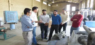 بازدید از شرکت امواج رسان صنعت پایتخت در شهرک صنعتی جنت آباد شهر ایوانکی