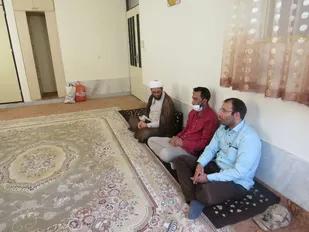 دیدار مسئول نمایندگی ولی فقیه در سپاه ناحیه شهرستان سرخه با  امام جماعت روستای مومن آباد