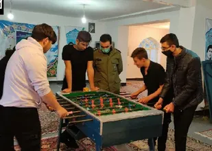 مسابقه فوتبال دستی در پایگاه بسیج امام هادی(ع) برگزار شد