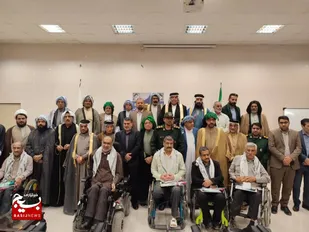 دیدار مسئولین و فرمانده ناحیه مقاومت بسیج کارون با جانبازان قطع نخاعی اهواز