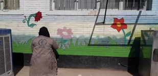 اردوی جهادی دو روزه در دبستان شهید کاظمی طبس