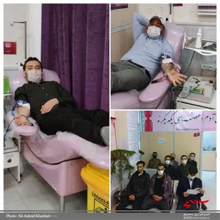 حضور بسیجیان شیروانی در پویش نذر خون