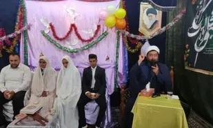 مراسم ازدواج ساده دو زوج جوان در ملارد  برگزارشد&zwnj;