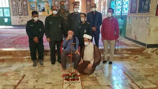 تجدید پیمان بسیجیان و پاسداران سرخه با شهدا
