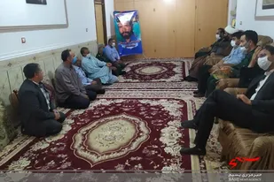 دیدار فرمانده سپاه زابل با خانواده شهید بستانی