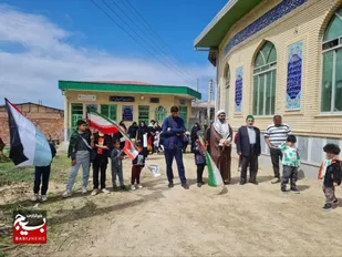 راهپیمایی روز قدس در روستای الارز