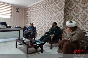 دیدار فرمانده سپاه ناحیه سمنان با مسئول نمایندگی بنیاد تعاون بسیج استان