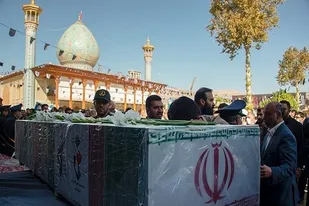 تشییع پیکر شهید مدافع امنیت در شیراز