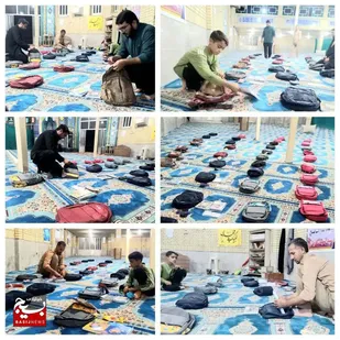 تقدیم ۵۰ بسته کامل آموزشی تحصیلی به دانش آموزان