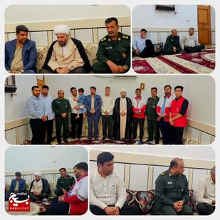 به مناسبت گرامیداشت هفته دفاع مقدس، جمعی از مسئولان شهرستان گتوند با خانواده شهید والامقام امیر تاجدی دیدار کردند