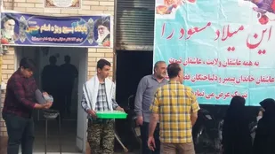 برپایی ایستگاه صلواتی در خمینی شهر