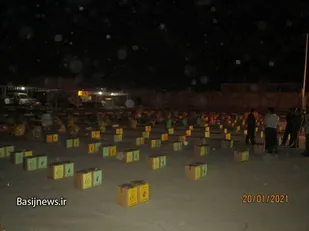 برگزاری رزمایش کمک مومنانه جهت کمک به مردم اندیکا درشوشتر