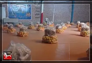 توزیع۶۶۰ بسته شب یلدا در رابر