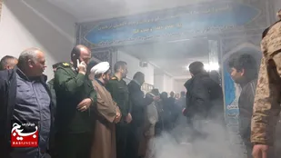 آئین بدرقه بسیجیان شهرستان چالوس به اردوی راهیان نور