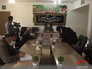 برگزاری نشست خبری به مناسبت هفته دفاع مقدس در سپاه شهرستان مانه وسملقان