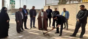 کلنگ زنی احداث ساختمان دهیاری روستای علی آباد محیط