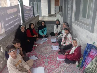برگزاری کلاس&zwnj;های هنری در فضای معنوی بقعه آقا سید ابوالقاسم مریدان  لنگرود