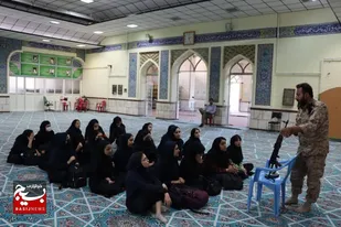 حضور دانش آموزان در تیپ ۸۲ نمونه کوچک شده راهیان نور است