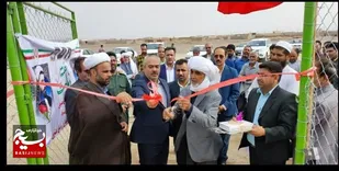 افتتاح زمین چمن مصنوعی مینی فوتبال روستای عشایرنشین بنیاباد خواف