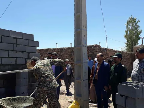 60 نفر از دانشجویان شهرستان جاجرم در اروی جهادی روستای قلی شرکت کردند