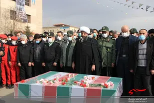 تصاویر/تشیع پیکر دو شهید گمنام همزمان با سالروز شهادت حضرت زهرا (س)