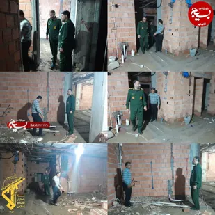 بازدید فرمانده سپاه قائم شهر از روند اجرای پروژه ساختمان بخش رادیولوژی و سونوگرافی درمانگاه امام علی (ع)