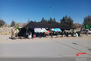 برپایی خیمه های مقاومت در خاش