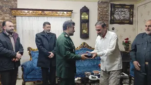 دیدار نوروزی جانشین فرمانده سپاه قدس گیلان با خانواده شهید مدافع امنیت و رزمنده دفاع مقدس آستانه اشرفیه