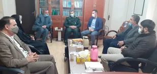 دیدار مسوولان شهرستان البرز با فرمانده سپاه امام رضا به مناسبت روز پاسدار