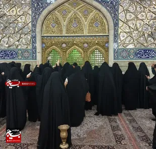 مضجع و شبستان شریف حضرت معصومه(س) عطرافشانی و غبارروبی شد