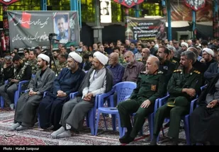مراسم گرامیداشت سرهنگ پاسدار شهید مدافع حرم احمدرضا افشاری صبح_دوشنبه بیست&zwnj;ونهم مرداد_ در گلستان شهدای اصفهان برگزار شد.