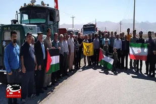 رزمایش رانندگان صالح آبادی به مناسبت هفته دفاع مقدس