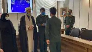 تکریم و معارفه فرمانده حوزه دانش آموزی ناحیه عمار