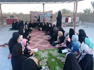 مراسم دورهمی در فضای باز ویژه نوجوانان و نونهالان حلقه صالحین شهید طالبی دخت