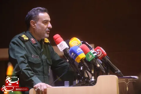 سردار «زهرایی» مسئول سازمان بسیج سازندگی در همایش آبخیز تا جالیز