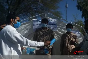 ایستگاه سلامت در شهرستان سرباز برپا شد