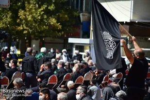 تجمع عزاداران حسینی در دارالمومنینن همدان