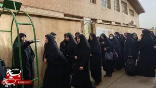 اعزام ۵۲ بسیجی خواهر رومشکان به اردوی یک&zwnj;روزه قم- جمکران +عکس