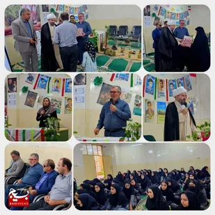 مراسم بزرگداشت هفته دفاع مقدس در دبیرستان هاجر گتوند برگزار شد