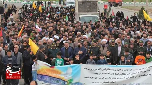 راهپیمایی روز جهانی قدس در شهرستان اشتهارد برگزار شد+ تصاویر